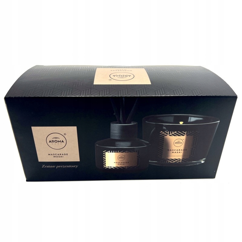 ZESTAW PREZENTOWY UNIQUE MASCARADE MASAI PATYCZKI ZAPACHOWE + ŚWIECZKA 2W1 Rodzaj dyfuzor z patyczkiem