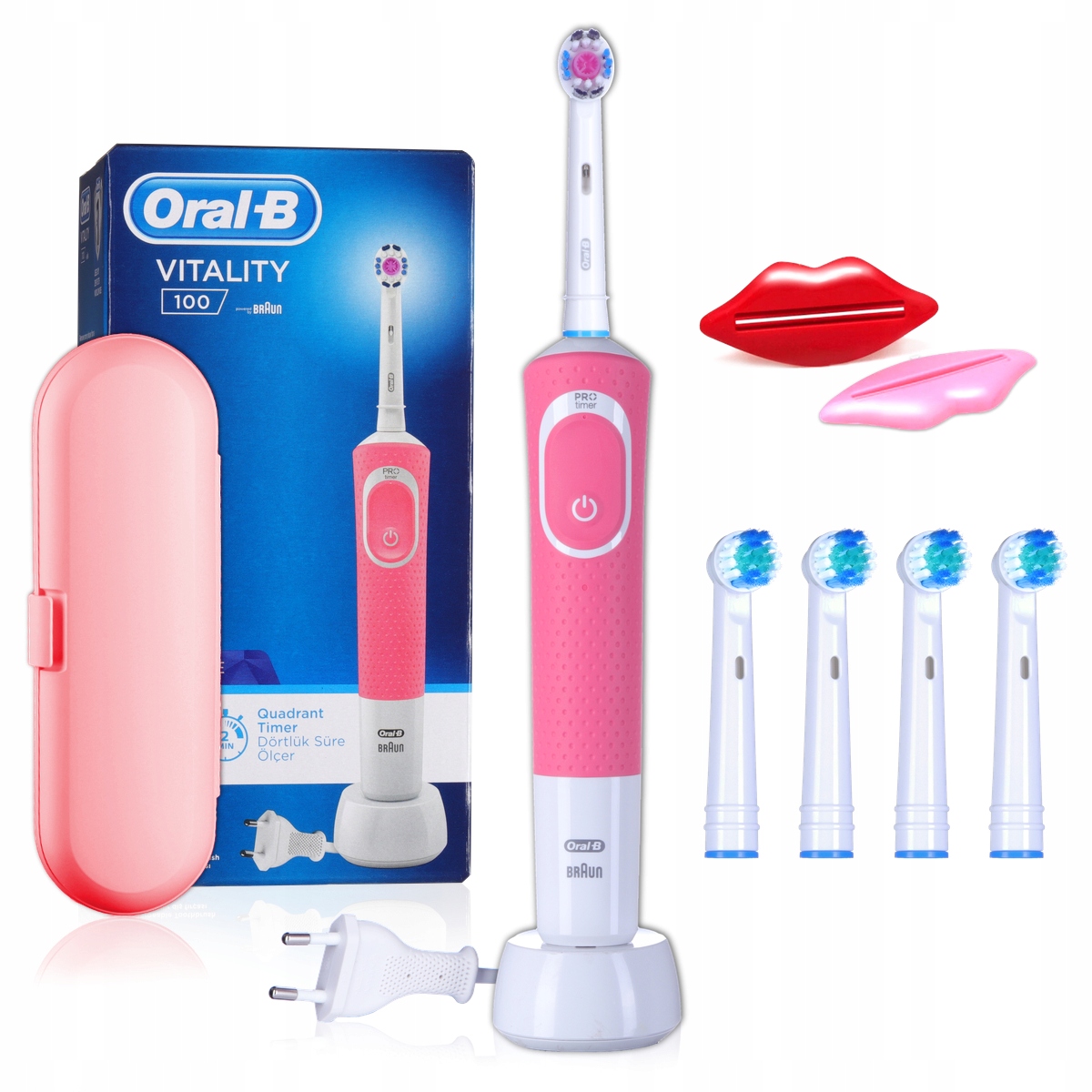 

Szczoteczka Elektryczna Oral B Końcówki + Etui