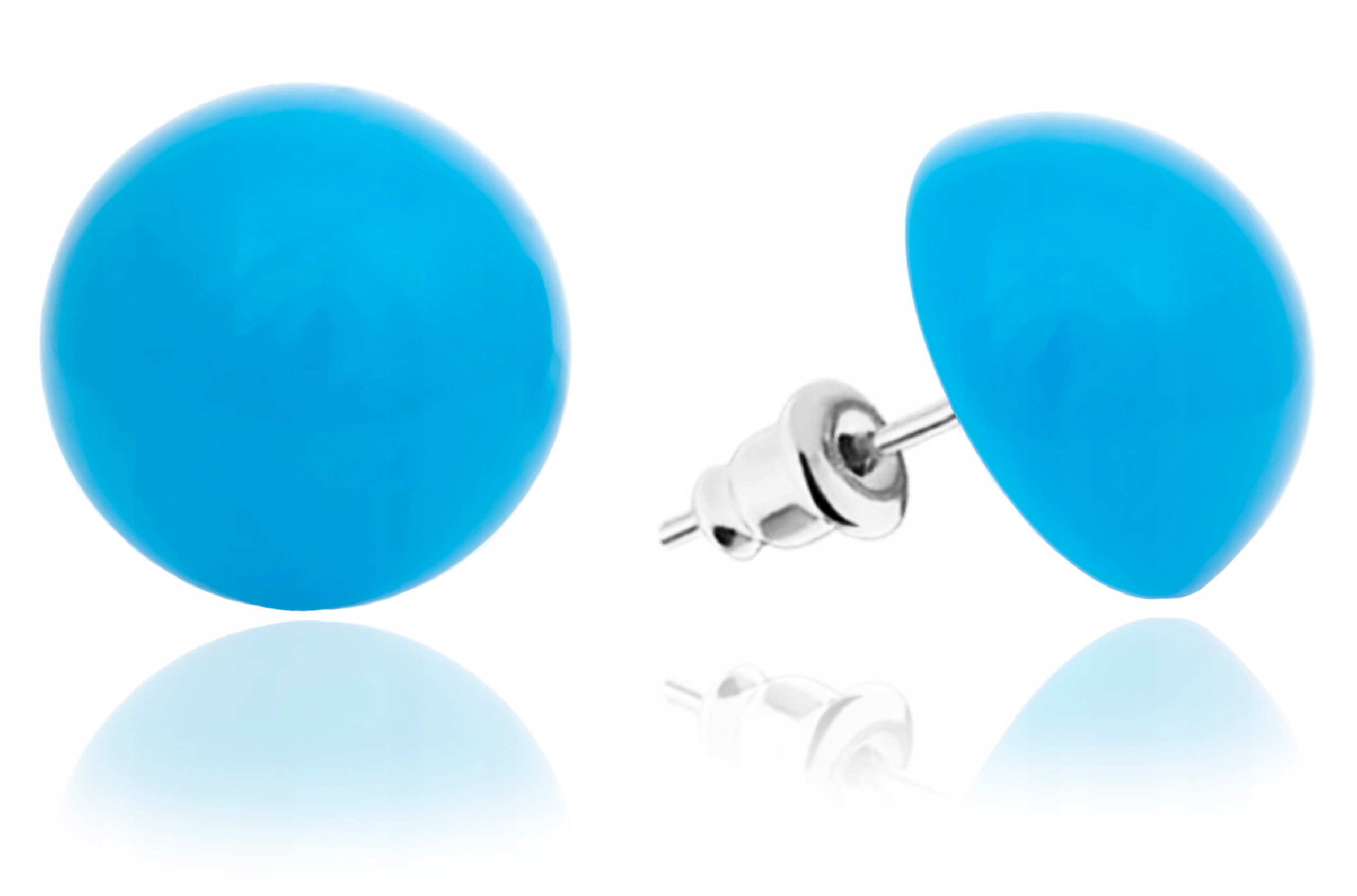 

Kolczyki półkule 18 mm Niebieski