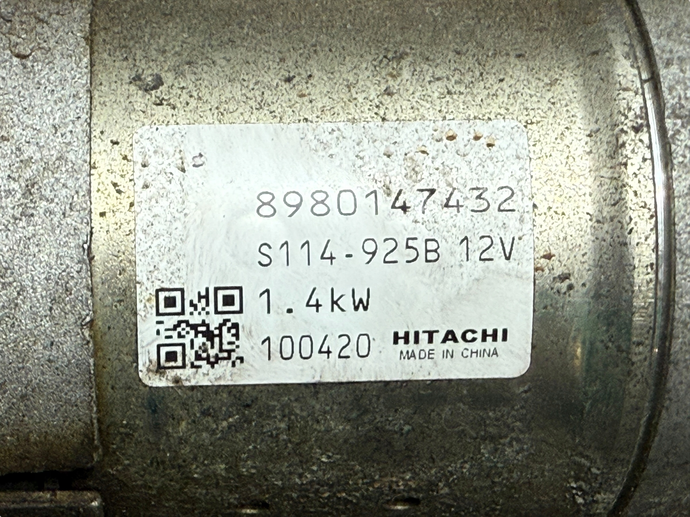 starter complete 89801437432 HITACHI OPEL ASTRA J IV 1.7 CDTI