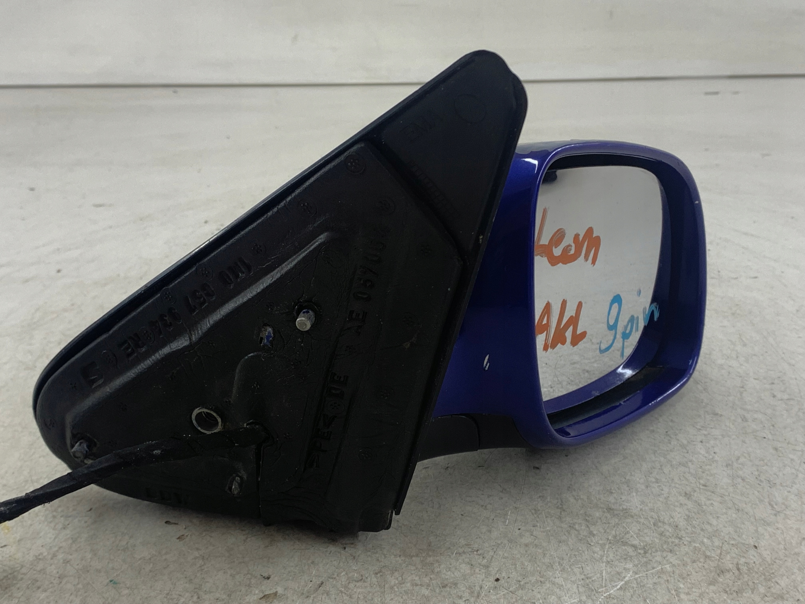 SEAT LEON and TOLEDO II mirror right 9 PIN blue