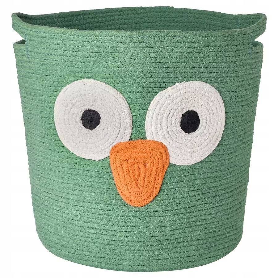 Torba Ikea Uppsta sowa zielona 35x35 cm