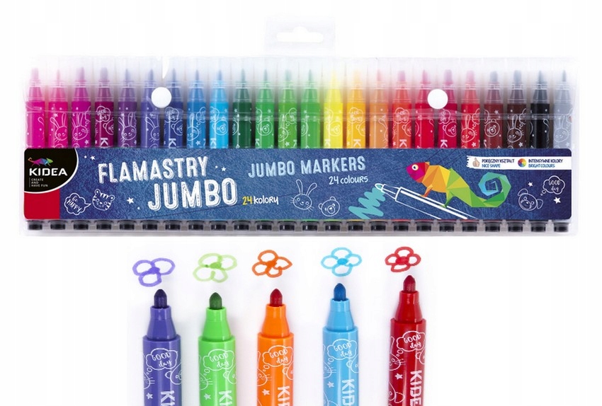 

Kidea Flamastry Jumbo zestaw 24