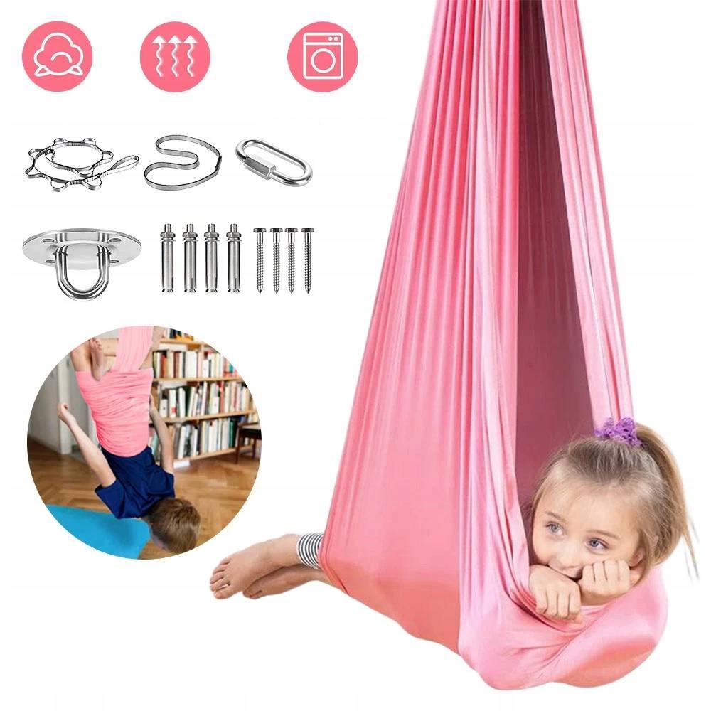 Senzorická Houpací Síť Pro Děti, Terapeutická Houpačka, Prémiový Akrobatický Šátek