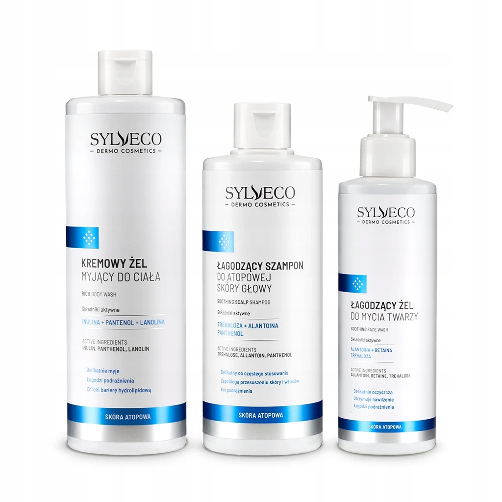 Sylveco Dermo Zestaw Łagodzących kosmetyków do pielęgnacji skóry atopowej
