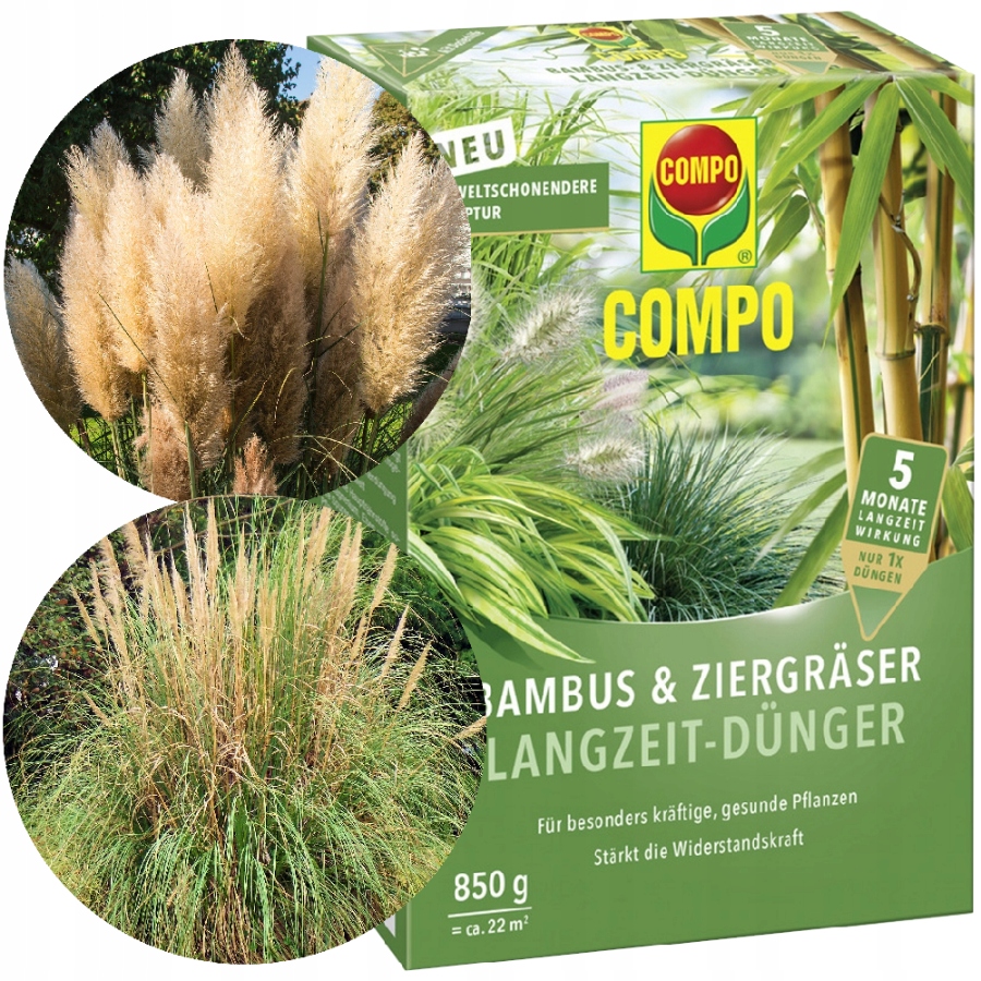 

Nawóz Do Traw Ozdobnych I Bambusów Compo 850G 5MCY