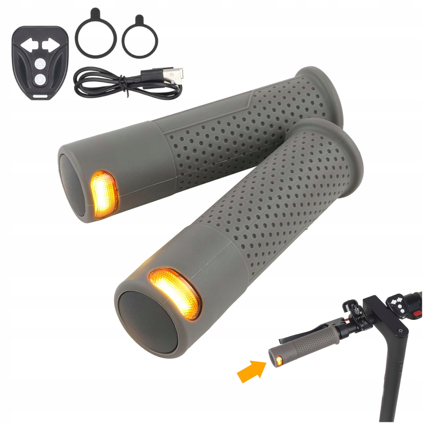 Univerzální gripy s směrovkami pro Xiaomi M365/PRO/PRO 2/1S/Ninebot