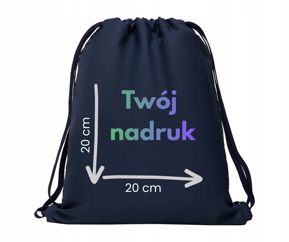 Sportovní taška na boty Premium s vaším potiskem, modrá, 10 ks