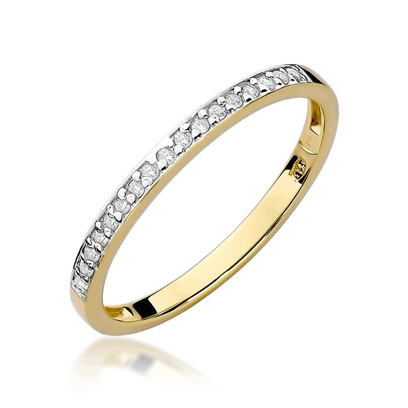 Prstýnek s brilianty 0,09 ct pr.585
