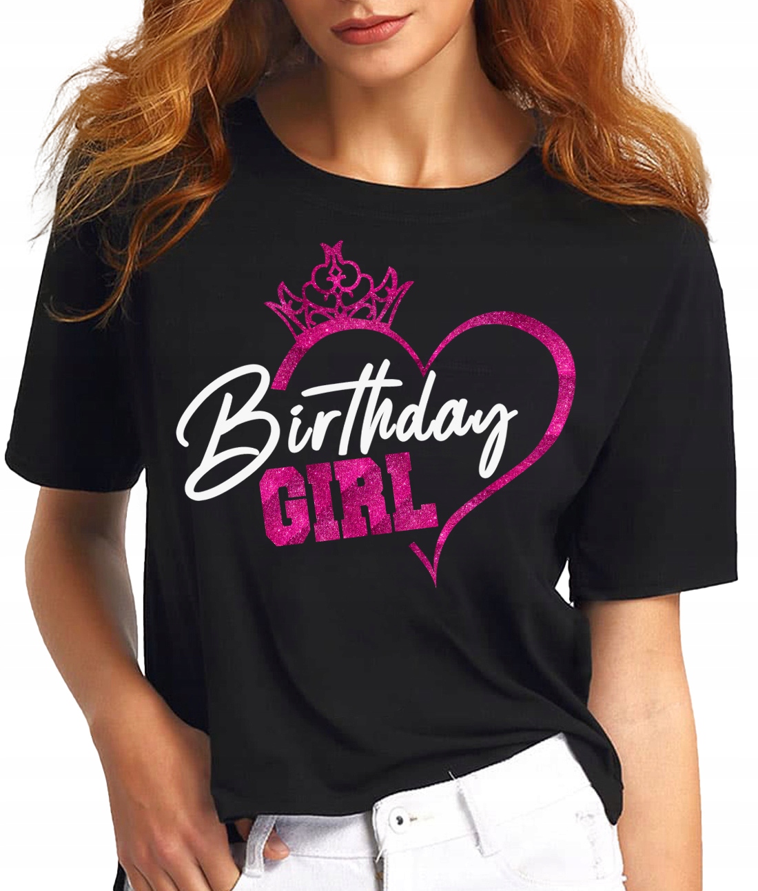 

Koszulka damska Urodziny Birthday Girl Brokat XL