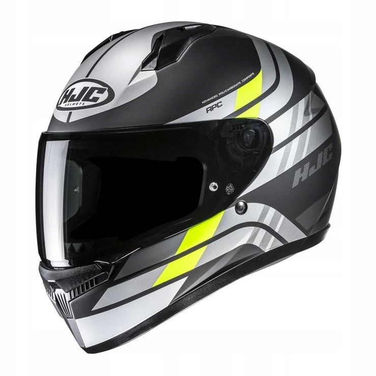 Motocyklová prilba Hjc C10 Hiper Grey/yellow šedá žltá Darčeky