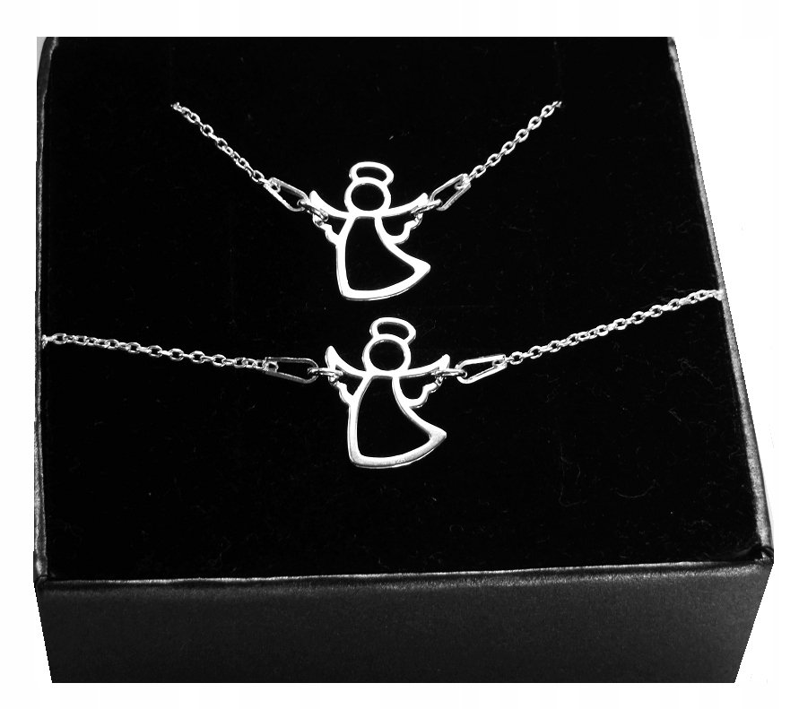 

Srebrny komplet biżuterii Aniołek Anioł Srebro 925