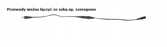 PRZEDŁUŻACZ PRZEWÓD ZASILANIA DC CCTV 5m 2.1 x 5.5 Model WG-5.5-5M