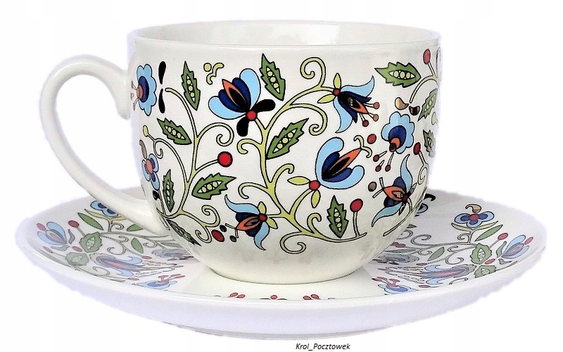 Filiżanka do herbaty - kaszubski wzór - upominek