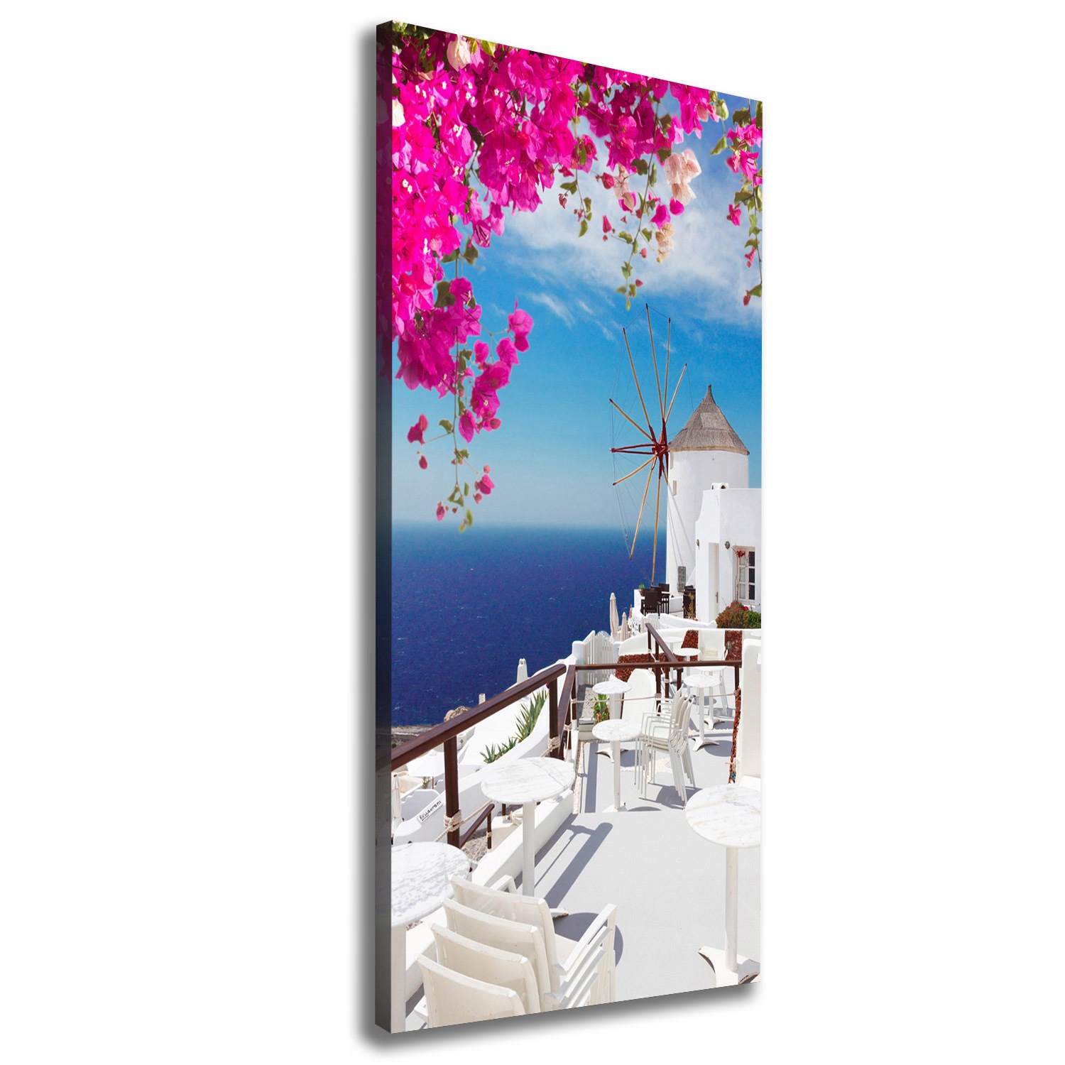 Fotoobraz obraz na plátně Santorini Řecko 50x125 cm