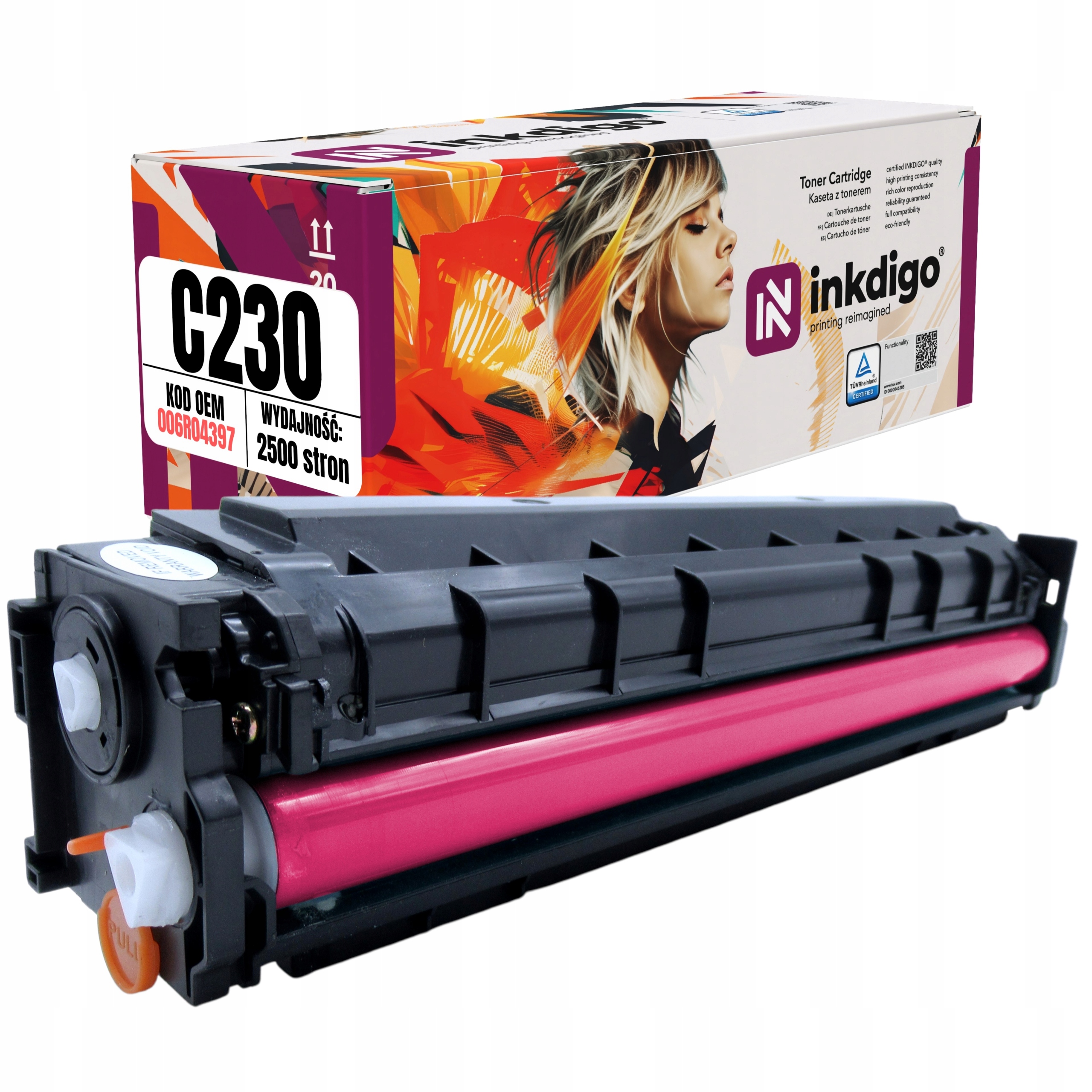 Toner pro Xerox C230 C235 nová náhrada 006R04397 Magenta 3000 stran čip