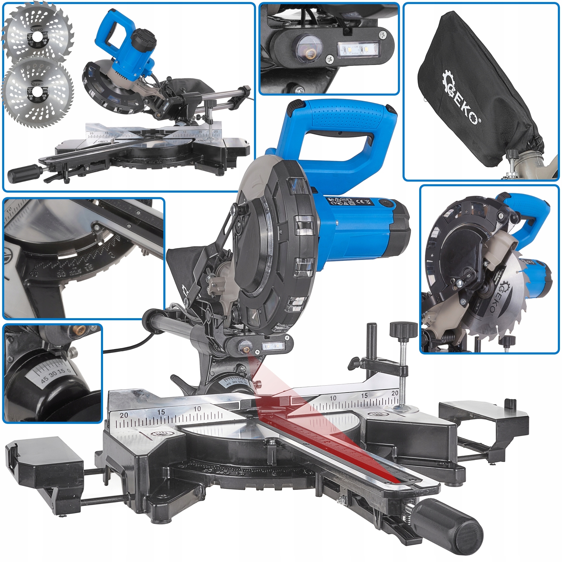 Pokosová Pila Pila S Posuvem 1700 W 210 MM Geko G80820