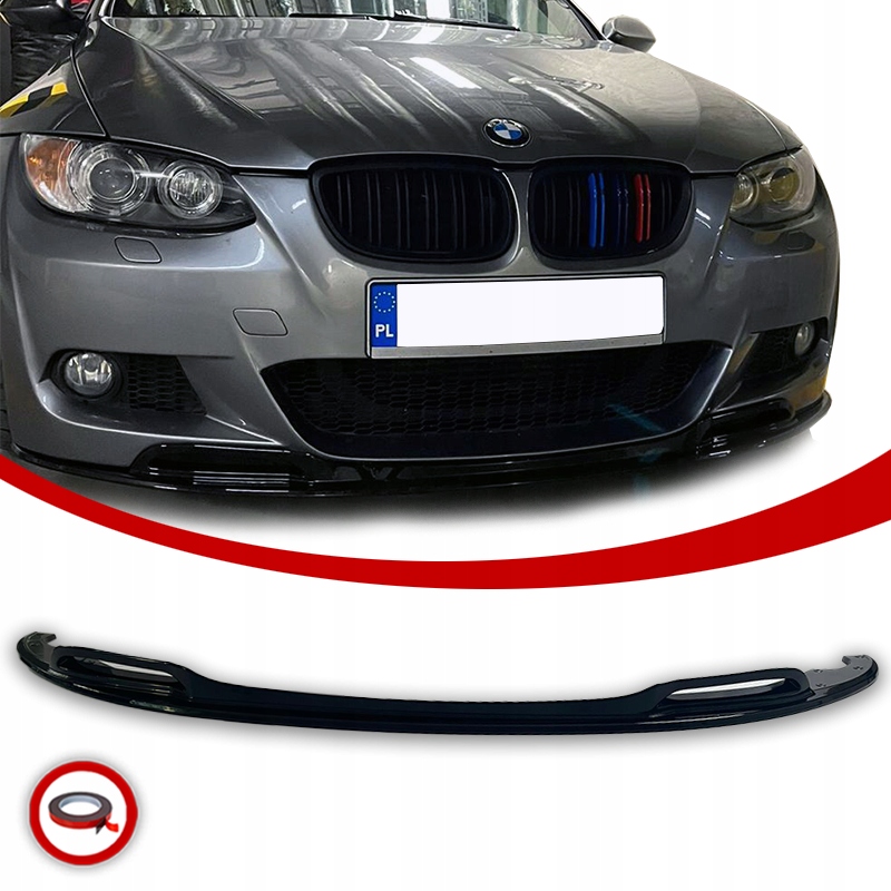 Bmw E92 E93 Přední Krytka Nárazníku Spliter Spoiler Cstyle Černá Lesklá