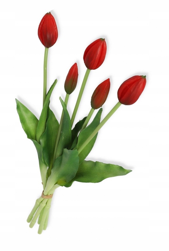 

Tulipany silikonowe bukiet czerwone gumowe