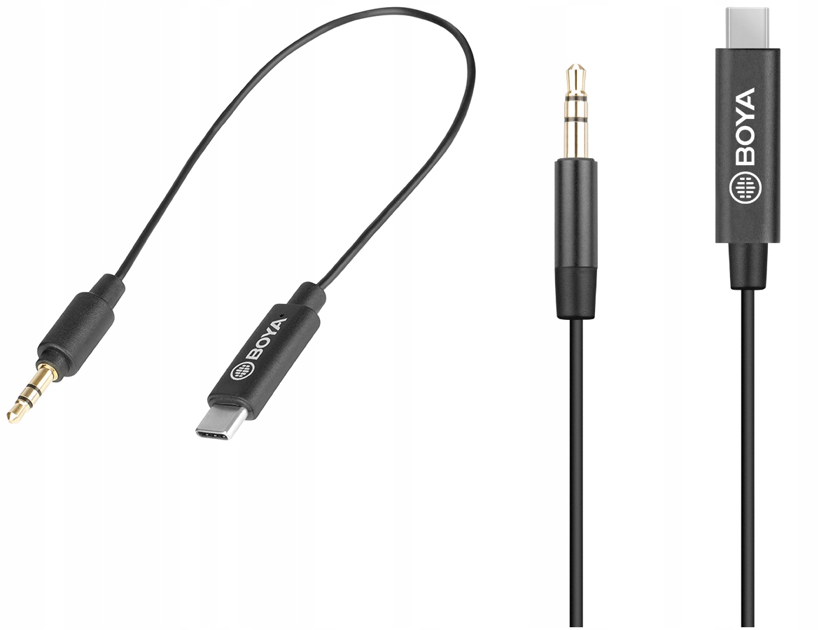 Kabel Boya BY-K2 3.5mm Trs jack (męski) type-c (meski) 20cm