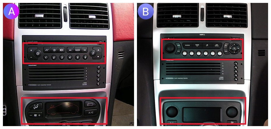 B RADIO SAMOCHODOWE Dla Peugeot 307 307CC 307SW 2002-2013 Producent bez marki