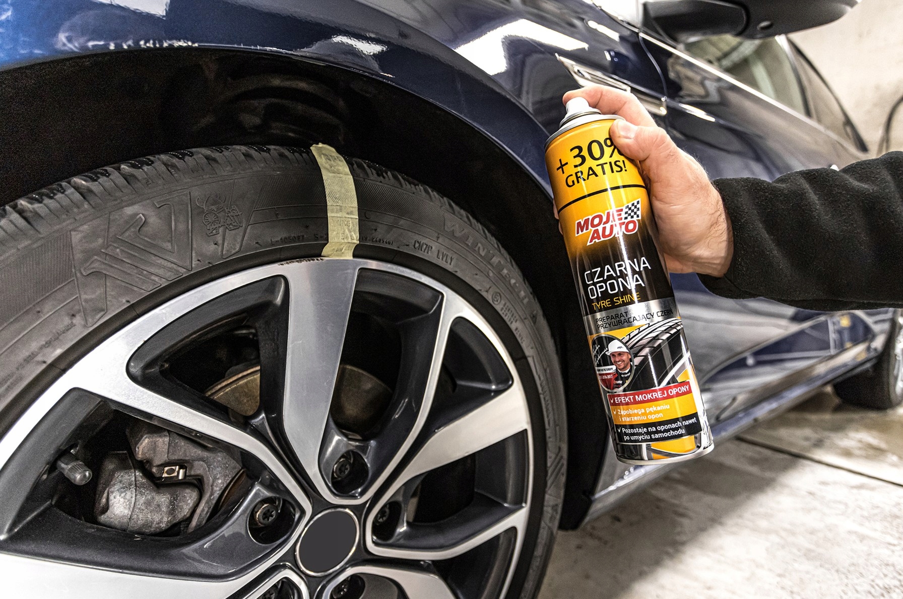 Płyn do nabłyszczania opon Czarna Opona 520ml środek preparat spray Numer katalogowy producenta 19-022