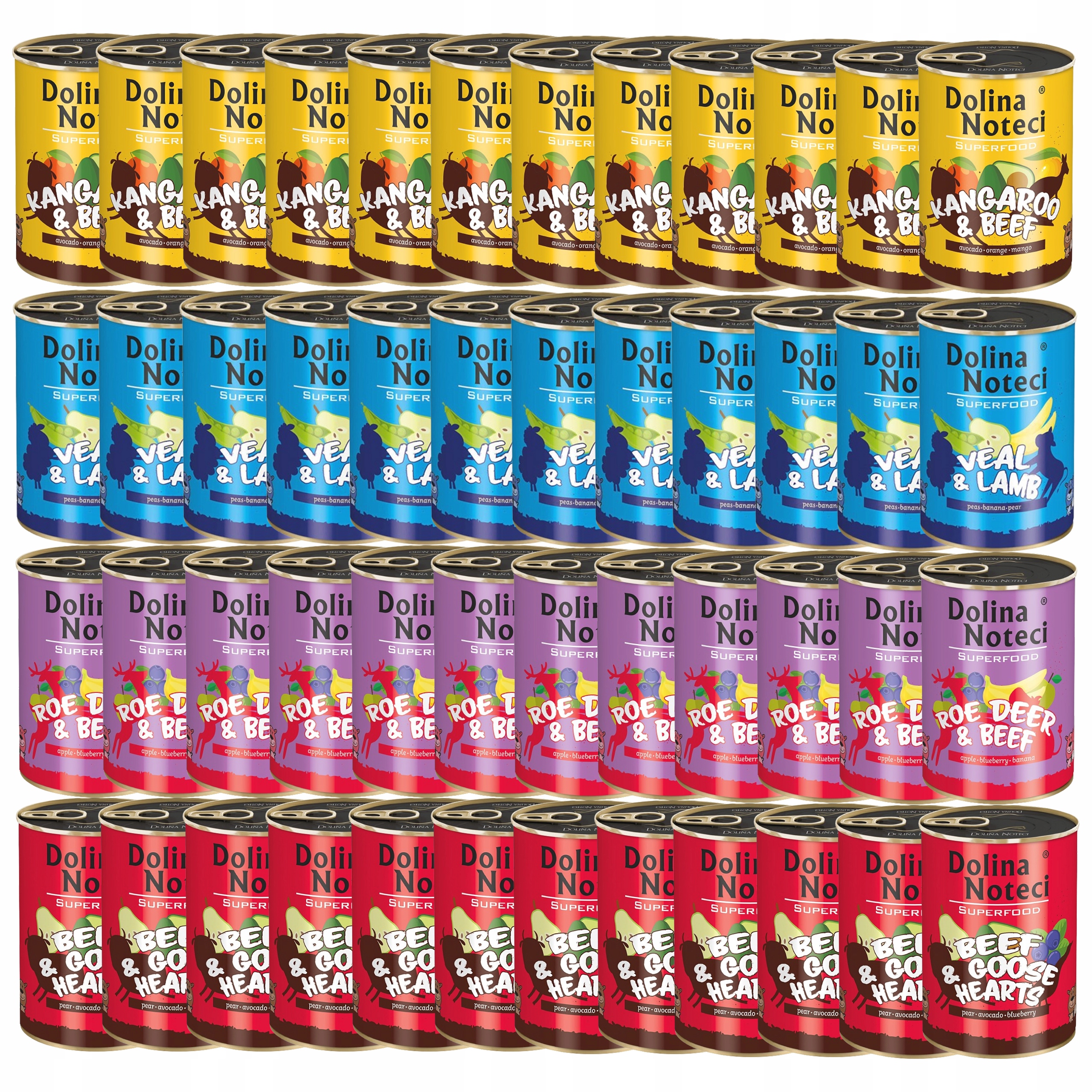 Dolina Noteci Superfood Krmivo mokré pro psa mix chutí 48 x 400 g