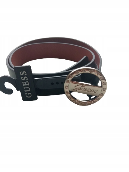 Guess dámský pásek Rhinestone M černý