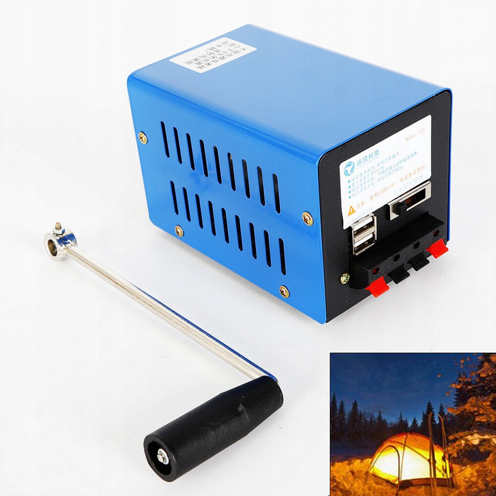 

Przenośny Generator Awaryjny Z Korbą Ręczną 20W