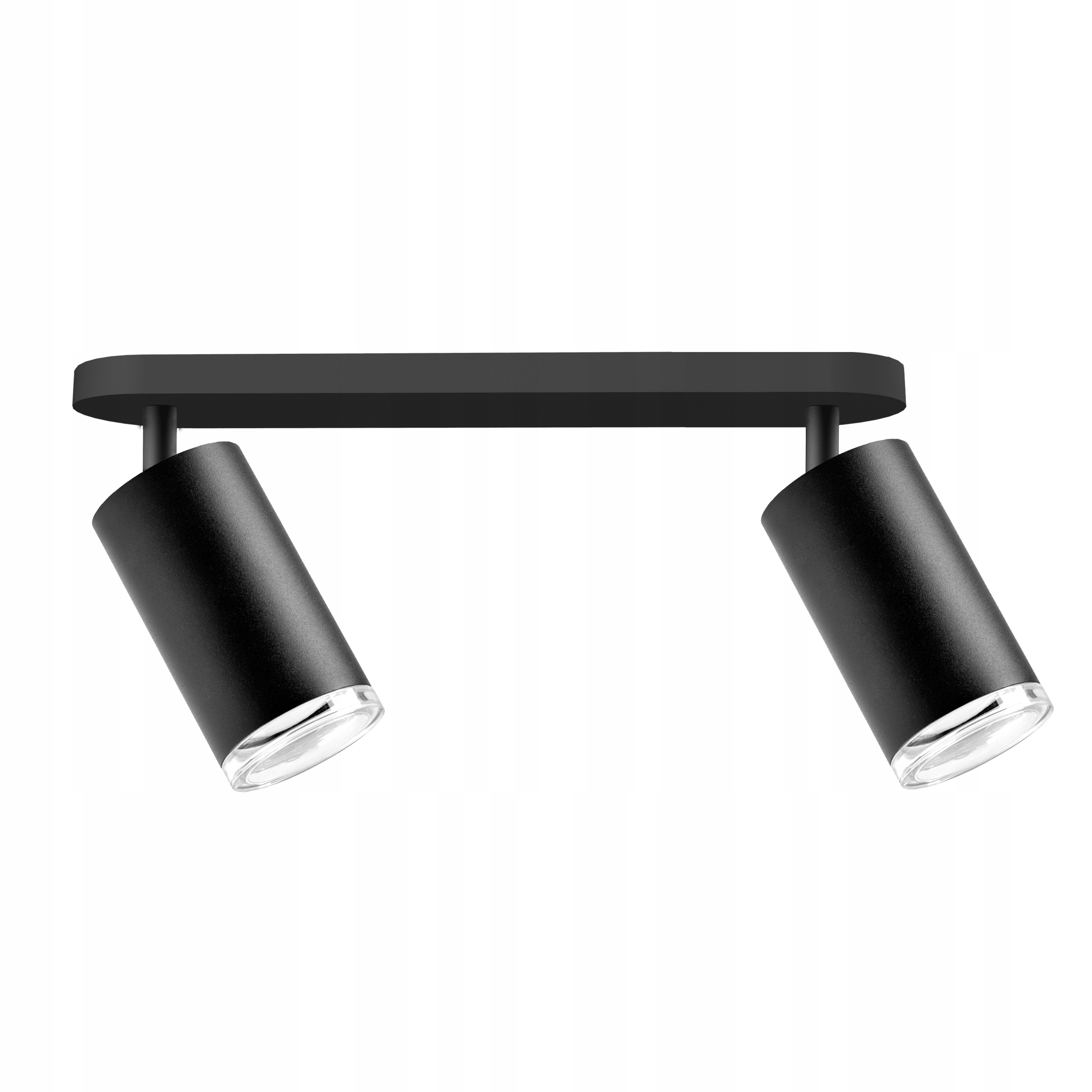 Lampa ścienno-sufit. Turyn 2xGU10 IP44 czarna bryzgoszczelna