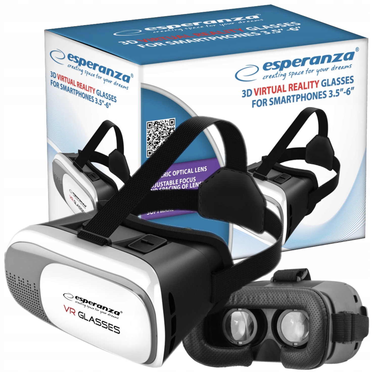 OKULARY VR GOGLE VR 3D 360 STOPNI DO TELEFONÓW