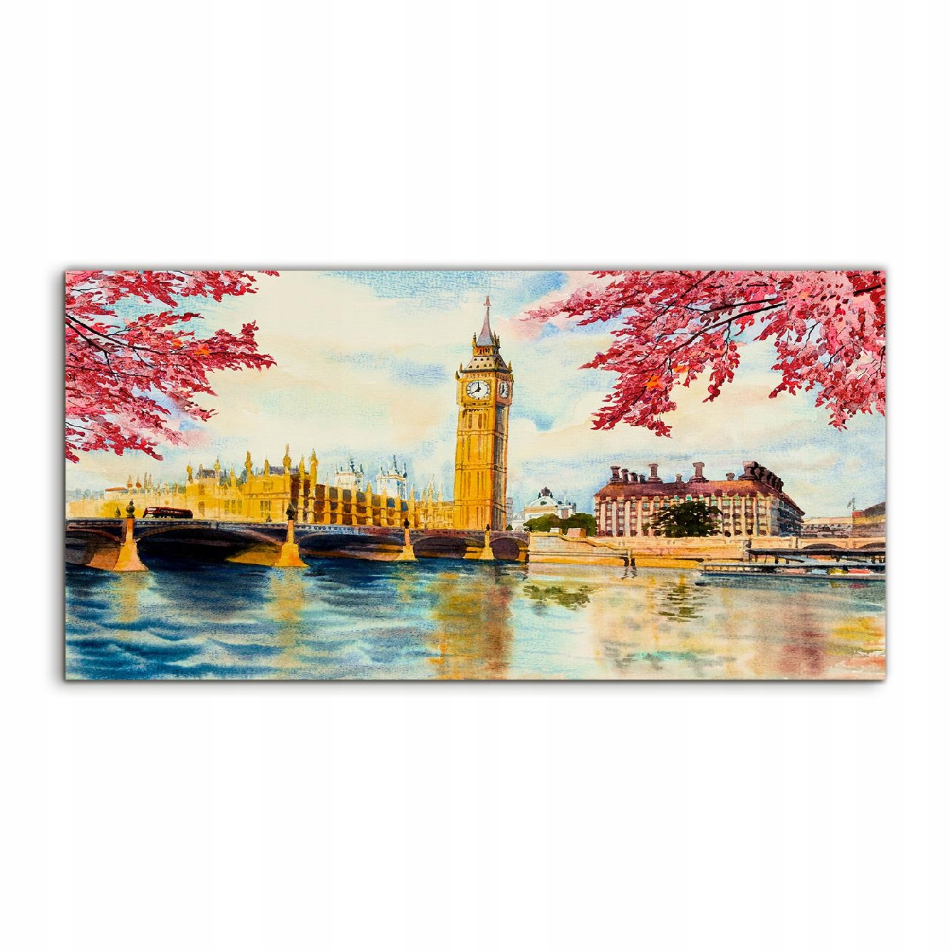 

Fotoobraz 120x60 z grafiką Londyn Miasto Big Ben