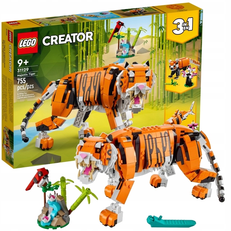 LEGO CREATOR MAJESTATYCZNY TYGRYS ZESTAW 3W1 31129