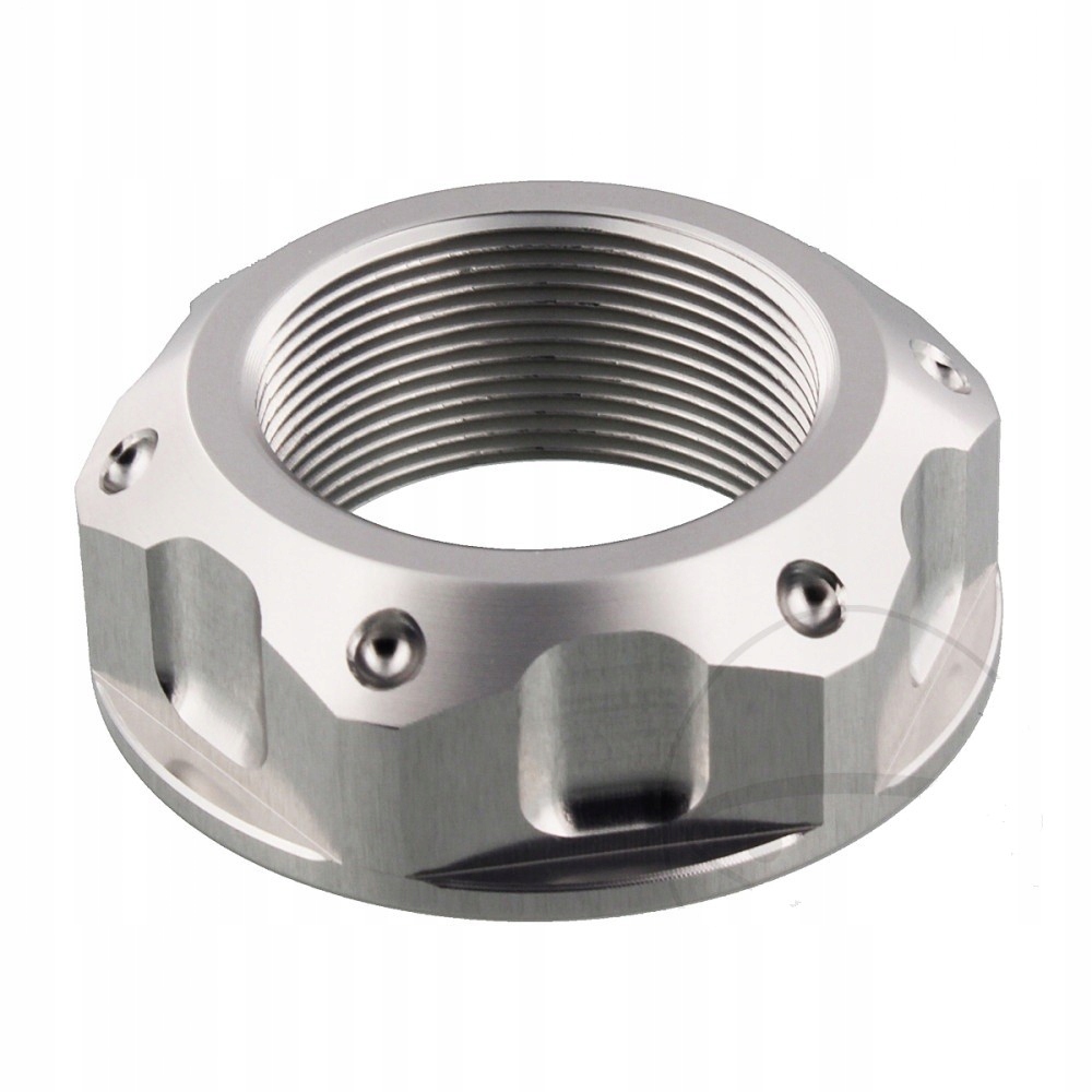 Nakrętka główki ramy Jmp M22x1,00mm aluminiowa srebrna