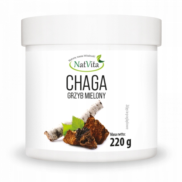 

Chaga grzyb mielony 220g NatVita