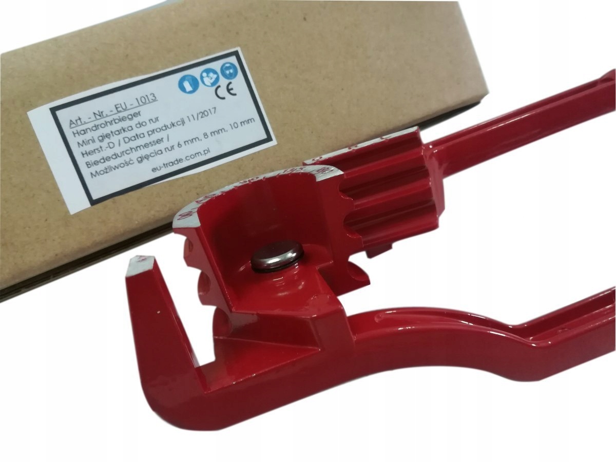 MINI GIĘTARKA ZAGINARKA RĘCZNA DO RUR 6 8 10 MM EAN (GTIN) 05908275950639
