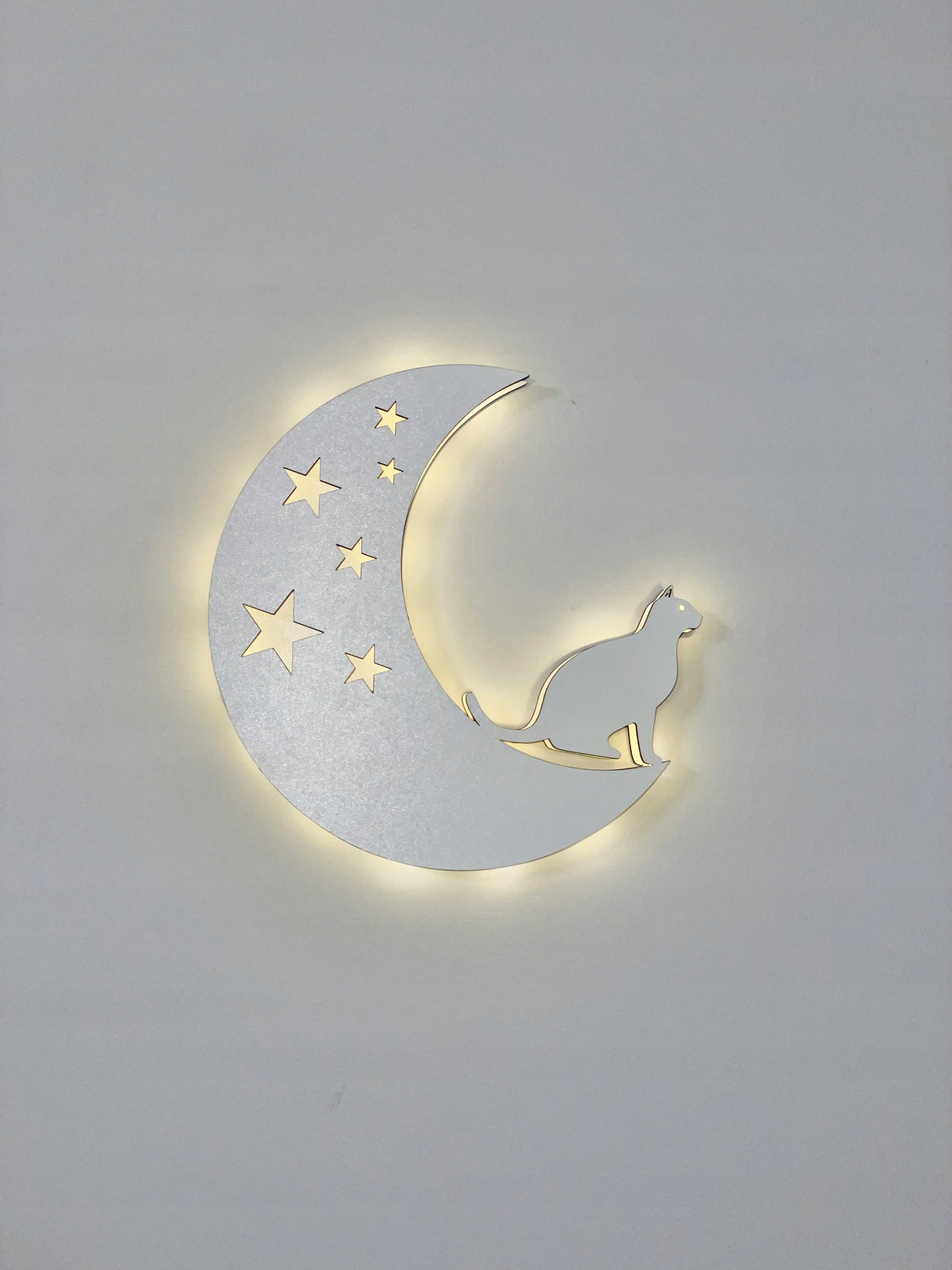 Lampka nocna led KOT NA KSIĘŻYCU