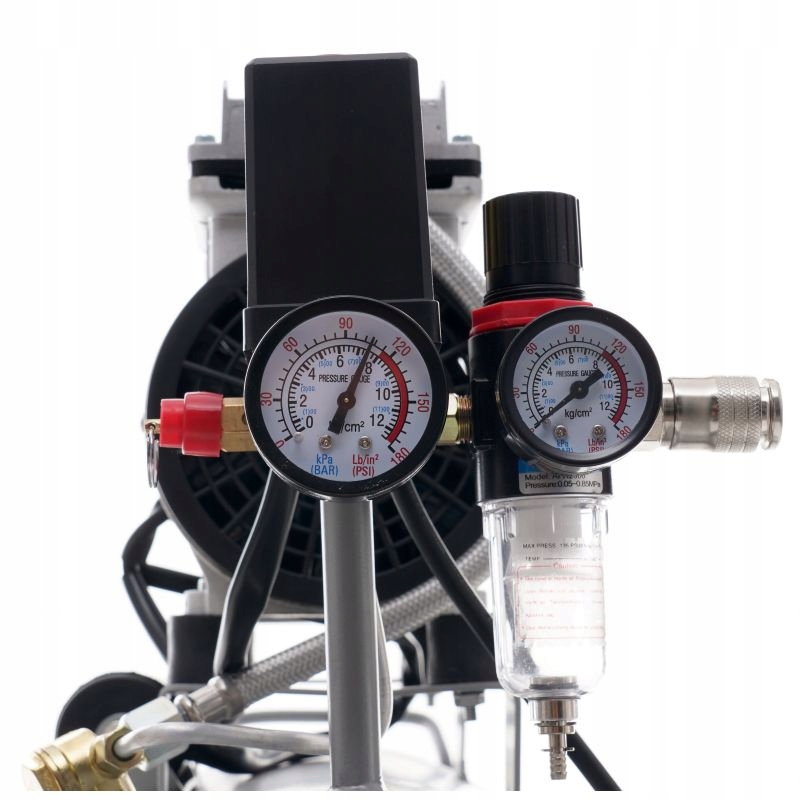 POFESJONALN kompresor K-2 bezolejowy 50L sprężarka powietrza cichy 2TŁOKI Pojemność zbiornika 50 l