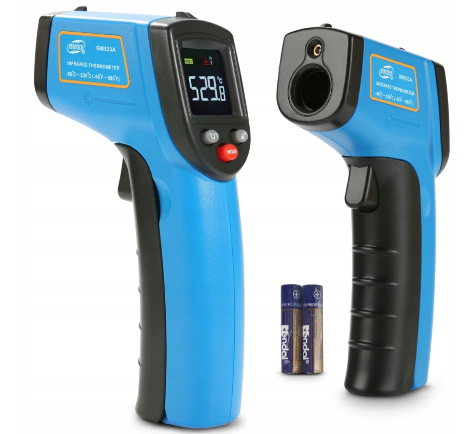 PIROMETR TERMOMETR LASEROWY BEZDOTYKOWY MIERNIK TEMPERATURY -50 +530 st.C EAN (GTIN) 5904890520240