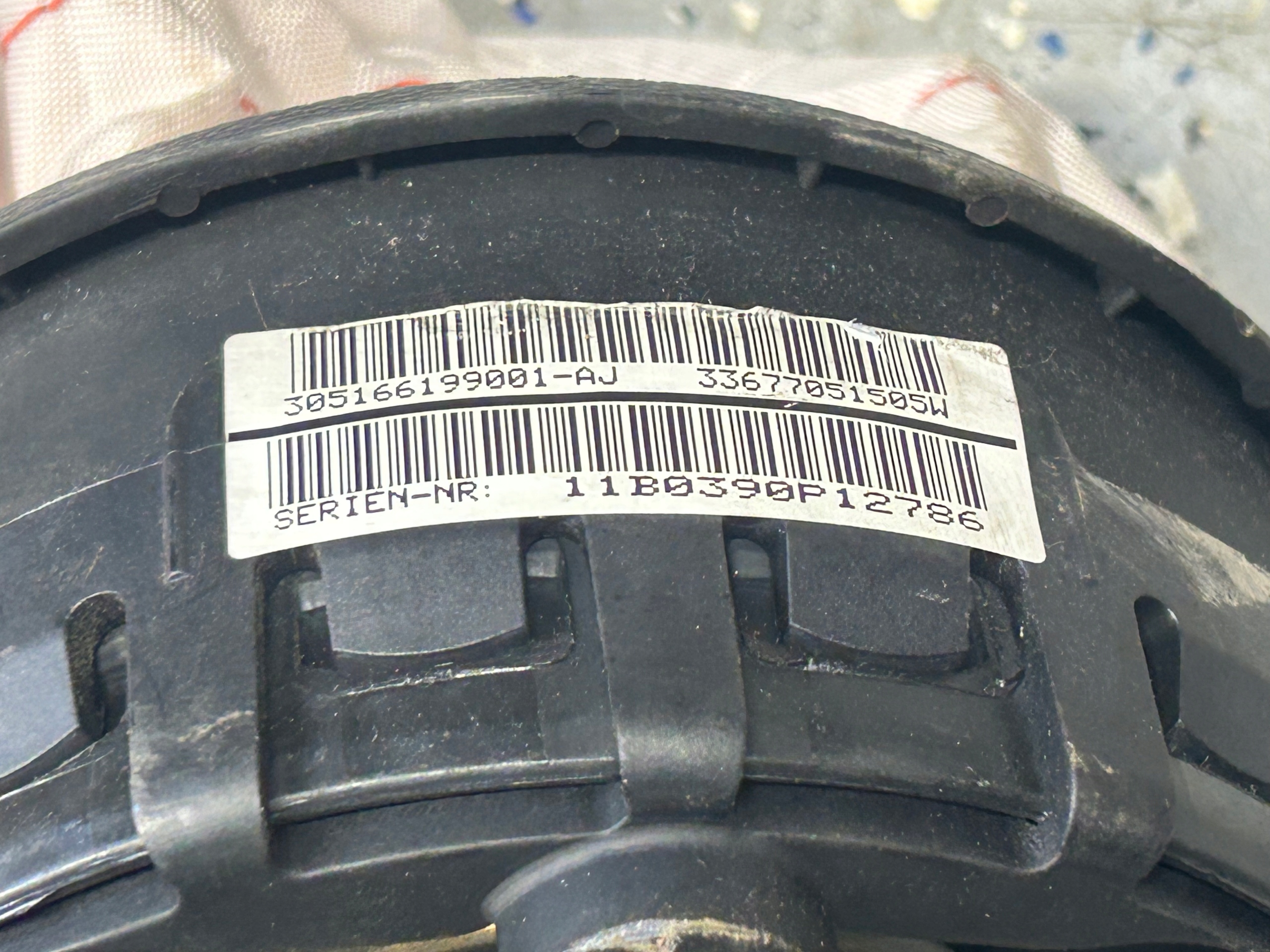 BMW E87 E90 airbag AIR BAG driver´s