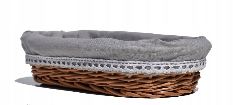 Taca wiklinowa Tacka na pieczywo sztućce Materiał