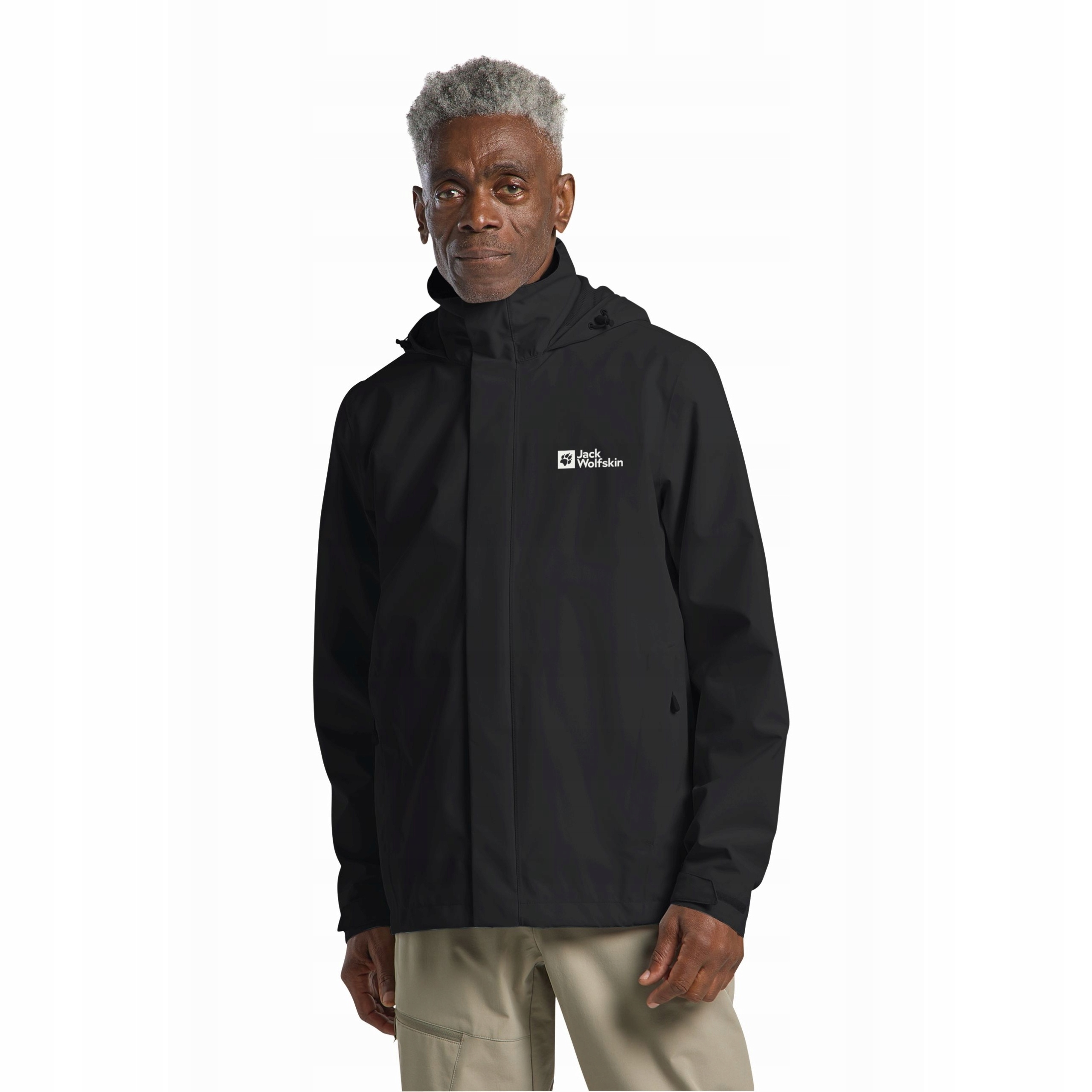 Męska kurtka przeciwdeszczowa Jack Wolfskin Trailtime 2L black L