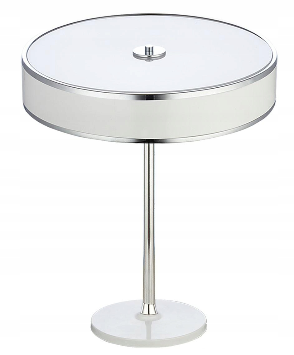 Stolová lampa Jazz strieborná biela 2xE14 47 cm Stolová lampa do izby