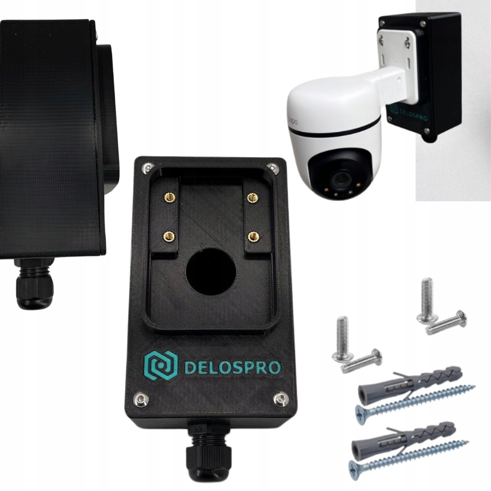 Puszka Z Uszczelką Do Kamer Tapo C500 C510W C520WS C530WS TC40 Czarna