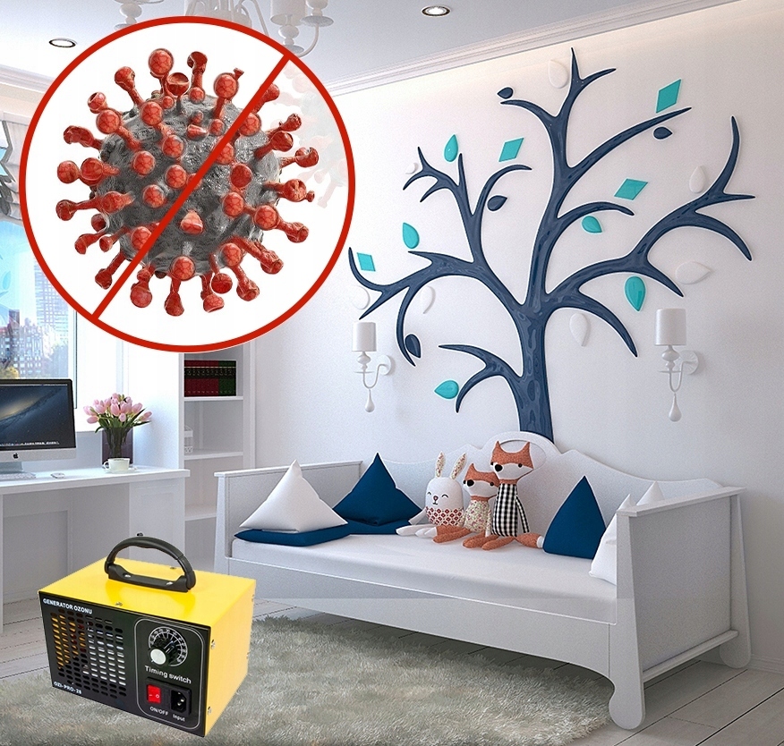 GENERATOR OZONU OZONATOR 28000 MG/H 120W OCZYSZCZACZ DO POWIETRZA TIMER EAN (GTIN) 5905108453046