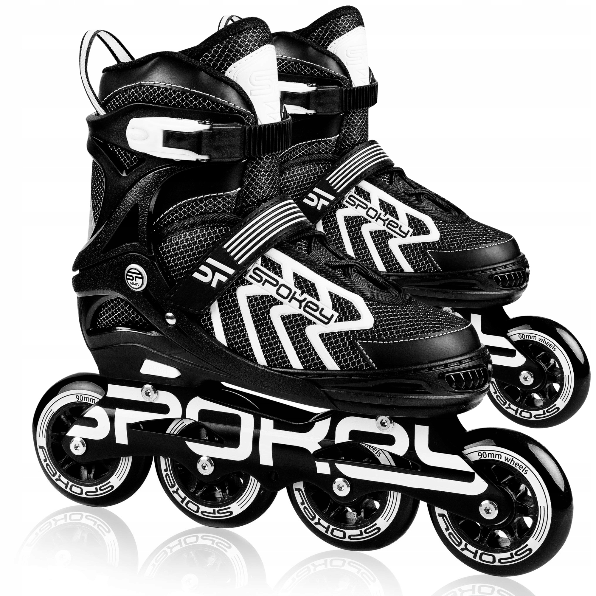 Łyżworolki Rolki Regulowane Dla Dzieci Rekreacyjne Kółka Kauczukowe 31-34