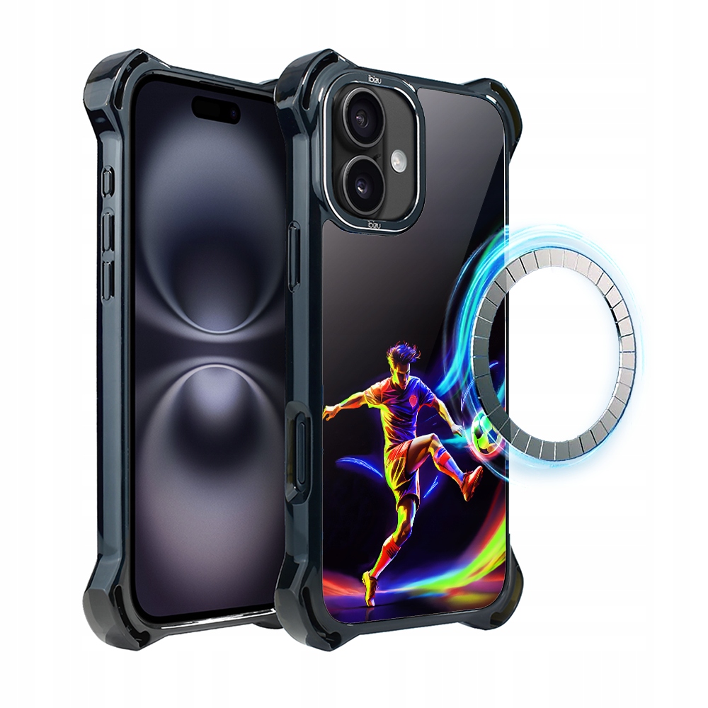 Pouzdro pro iPhone 16 Plus Ibizu DropGuard Ultra s MagSafe v rytmu míče