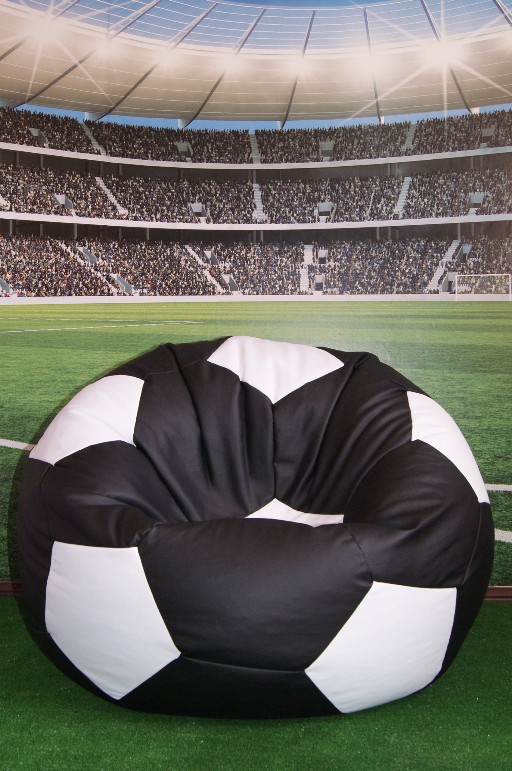 PILKA PUFA XXXL100cm FOTEL PIŁKI WOREK+ PODNÓŻEK Linia PUFA-FOTEL PILKA