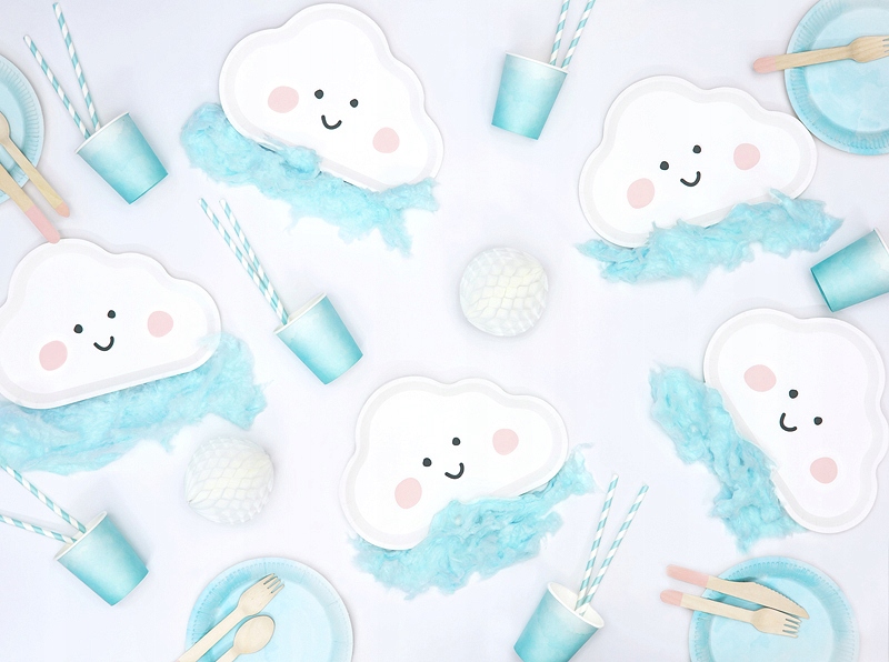 Słomki papierowe niebieskie rurki do picia Eko Materiał papier