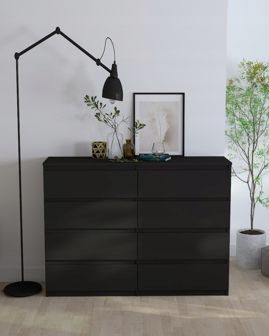 Komoda s 8 zásuvkami, univerzálna, klasická, výber farieb 140
